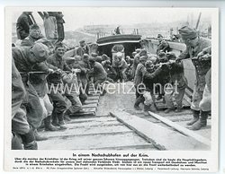 III. Reich - gedrucktes Pressefoto " In einem Nachschubhafen auf der Krim " 6.1.1943