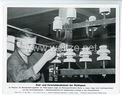 III. Reich - gedrucktes Pressefoto " Post- und Fernmeldeschulmat der Reichspost " 29.8.1944