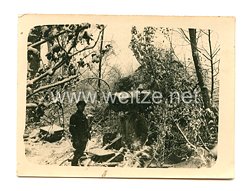 1. Weltkrieg Deutsches Heer Foto, Feldkanone in Stellung