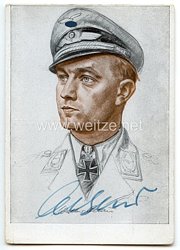 Luftwaffe - Originalunterschrift von Ritterkreuzträger Major Walter Oesau