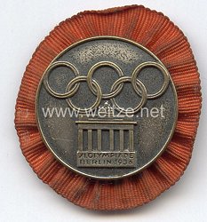 XI. Olympischen Spiele 1936 Berlin - Teilnehmer-Plaketten für das Internationale Studenten- und Jugendlager - Abzeichen für das Turn-Vorführ-Team