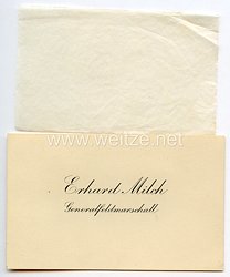 Luftwaffe - Generalfeldmarschall Erhard Milch - seine persönliche Visitenkarte