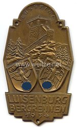 NSKK / DDAC - nichttragbare Teilnehmerplakette - " Luisenburg Bergrennen 1934 - Kösseine "