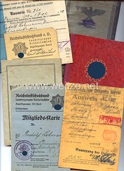 Luftwaffe - Dokumentengruppe für einen späteren Angestellten bei der Bauleitung der Luftwaffe Oerrel