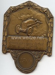 NSKK - nichttragbare Siegerplakette - " N.S.K.K.-K.W.Z. 3/IV/11 Orientierungsfahrt 12.6.1934 - 1. Preis "