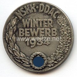 NSKK / DDAC - nichttragbare Teilnehmerplakette - " Winterbewerb 1934