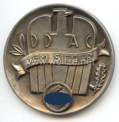 III. Reich - Der Deutsche Automobil Club ( DDAC ) - nichttragbare Siegerplakette - " 1. Geschicklichkeitswettbewerb Geiselhöring 25. August 1935 "