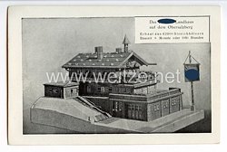 III. Reich - Propaganda-Postkarte - " Adolf Hitler - Des Führers Landhaus auf dem Obersalzberg - Erbaut aus 62000 Streichhölzern "