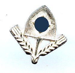 Reichsarbeitsdienst ( RAD ) Dienstauszeichnung für Männer 3. Stufe in Silber - Miniaturauflage für die Bandspange