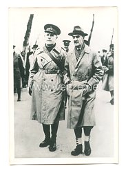 3. Reich Pressefoto: Ministerpräsident Chamberlain mit einen britischen Offizier