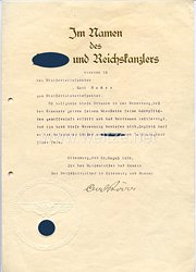 III. Reich - Originalunterschrift von Carl Röver, Reichsstatthalter in Oldenburg und Bremen