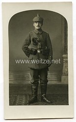 1. Weltkrieg Deutsches Heer Foto, Soldat in feldgrauer Uniform