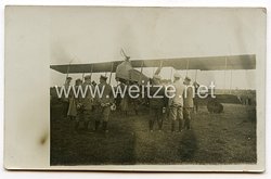 1. Weltkrieg Fliegerei: Foto einer feindlichen Maschine