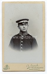 Foto Kaiserliche Marine: Seebataillon kleines Kabinettfoto eines Seesoldaten 