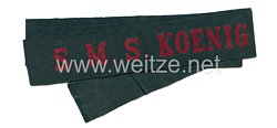 Mützenband "S.M.S. Koenig Wilhelm" für Schiffsjungen in Rot
