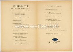 Ehrenblatt des deutschen Heeres - Ausgabe vom 7. April 1944