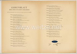 Ehrenblatt des deutschen Heeres - Ausgabe vom 7. Januar 1944