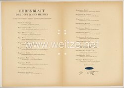 Ehrenblatt des deutschen Heeres - Ausgabe vom 5. Dezember 1943