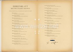 Ehrenblatt des deutschen Heeres - Ausgabe vom 17. Oktober 1943