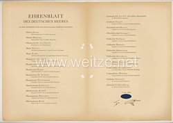 Ehrenblatt des deutschen Heeres - Ausgabe vom 7. Mai 1943