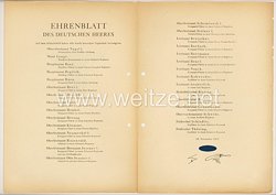 Ehrenblatt des deutschen Heeres - Ausgabe vom 19. November 1942