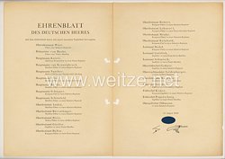 Ehrenblatt des deutschen Heeres - Ausgabe vom 14. August 1942
