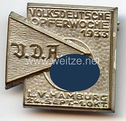 III. Reich - Volksdeutsche Opferwoche 1933 - VDA L.V.Hamburg 24.9.-1.10.