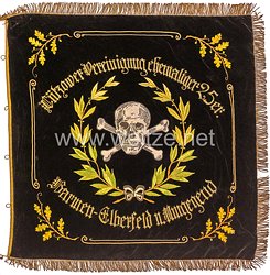 Preußen Kriegervereinsfahne der “Lützower Vereinigung ehemaliger 25er Barmen-Elberfeld u. Umgebung”  