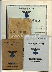 III. Reich - Dokumentengruppe für einen Mann des Jahrgangs 1903 Barki/Lublin Polen