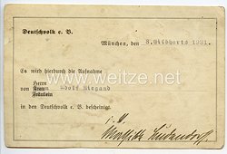 1. Weltkrieg - Originalunterschrift von Frau Mathilde Ludendorff