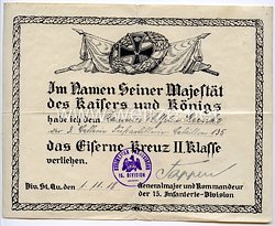 1. Weltkrieg - Originalunterschrift des Pour le Mérite mit Eichenlaub Trägers Generalmajor Gerhard Tappen