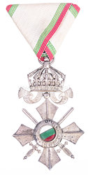 Bulgarien Militär-Verdienstorden Modell (1944-1946) VI. Klasse mit Krone und Schwertern
