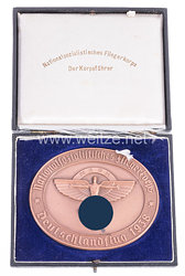 NSFK Bronzene Teilnehmerplakette "Nationalsozialistisches Fliegerkorps - Deutschlandflug 1938"