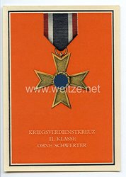 III. Reich - farbige Propaganda-Postkarte - " Die Kriegsorden des Grossdeutschen Reiches " - Nr. 8