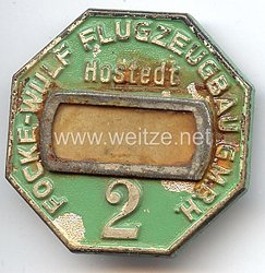 Werksabzeichen für Zivilangestellte der Focke-Wulf-Flugzeugbau G.m.b.H. Hostedt 2