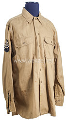 USA World War 2: US Army Khaki Service Shirt for a Technician 5th Grade 
