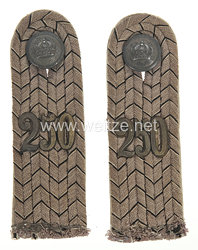 Baden 1. Weltkrieg Paar Schulterstücke Feldgrau für einen Leutnant im Reserve-Infanterie-Regiment Nr. 250