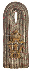 Hessen 1. Weltkrieg Einzel Schulterstück für einen Leutnant im Infanterie-Regiment Kaiser Wilhelm (2. Großherzoglich Hessisches) Nr. 116