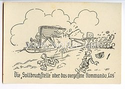 Deutscher Luftsport-Verband ( DLV ) - Propaganda-Postkarte - " Die Sollbruchstelle oder das vergessene Kommando LOS "