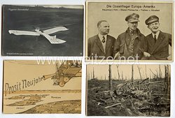 Fliegerei 1. Weltkrieg - 4 Postkarten