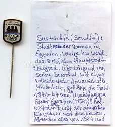 Surtschin in Syrmien - Erinnerungsabzeichen zur 40 jährigen Vertreibung von 1984