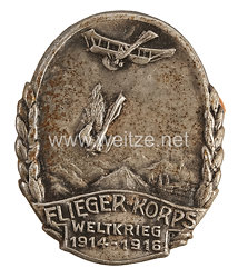 Österreich K.u.K. Monarchie 1. Weltkrieg Fliegerei: Kappenabzeichen "Flieger-Korps Weltkrieg 1914-1916"