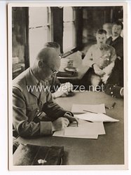 III. Reich - Propaganda-Postkarte - " Adolf Hitler - Compiègne 1940 - General Huntziger unterzeichnet die Waffenstillstandsbedingungen für Frankreich "