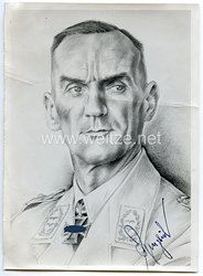 Luftwaffe - Originalunterschrift von Ritterkreuzträger Generalleutnant Kurt Pflugbeil