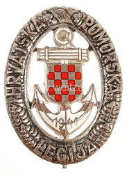 Kroatien 2. Weltkrieg Verdienstabzeichen der Kroatischen Marine Legion in Silber