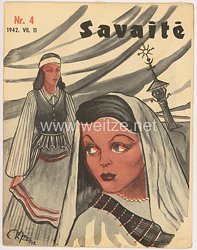 III. Reich / Litauen - Zeitschrift " Savaitė " - Jahrgang 1942 Nr. 4