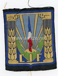 Frankreich 2.Weltkrieg Vichy Regierung, Stoffabzeichen der Jugendorganisation "Chantiers de la Jeunesse"