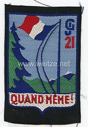 Frankreich 2.Weltkrieg Vichy Regierung, Stoffabzeichen der Jugendorganisation "Chantiers de la Jeunesse, groupement 21 Loire" 