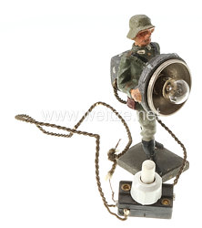 Lineol - Heer Soldat mit elektrischem Blinkgerät
