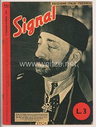 Signal - Sonderausgabe der " Berliner Illustrierten Zeitung " - Jahrgang 1943 Heft Nr. D/I 6 ( deutsch/italienisch ) 